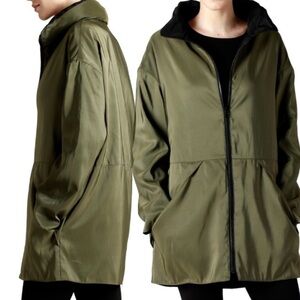 Mycra Pac Life Reversible Rain Jacket Nylon Gorpcore Iridescent Green to Black 0